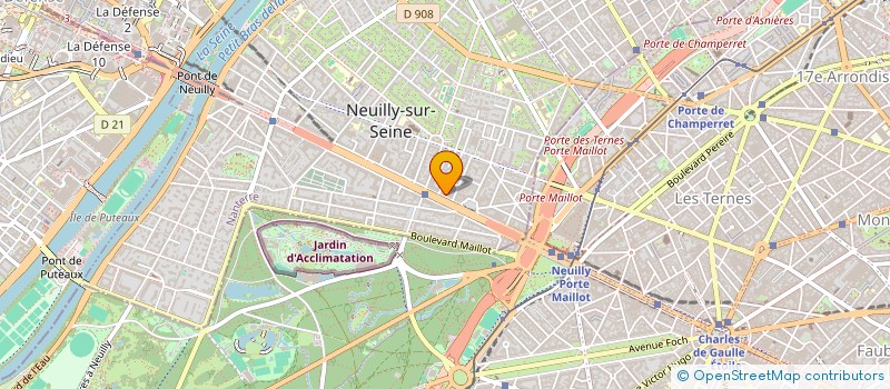 localisation de l'entreprise A.FINANCE à NEUILLY-SUR-SEINE