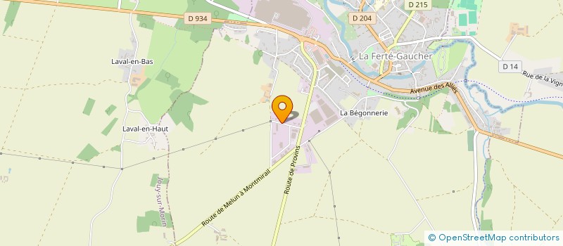 localisation de l'entreprise A FLANDRIN à LA FERTE-GAUCHER