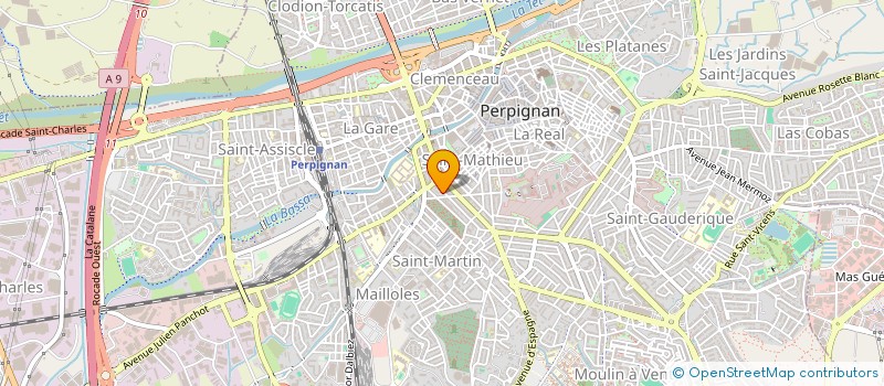 localisation de l'entreprise A FLEUR D'EAU  PERPIGNAN