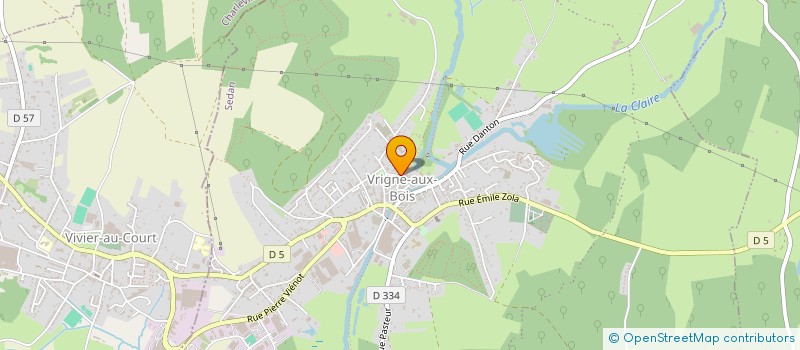 localisation de l'entreprise A FLEUR D'EAU  VRIGNE AUX BOIS