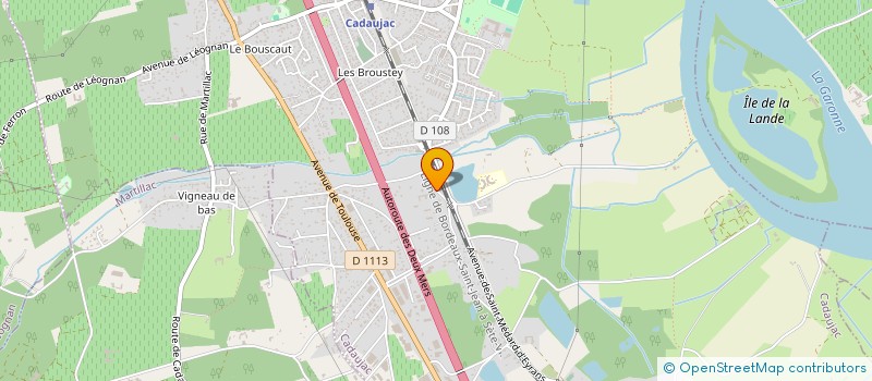 localisation de l'entreprise A FLEUR D'EAU GIRL'S BOX  CADAUJAC