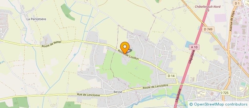 localisation de l'entreprise A FLEUR D'EAU PAYSAGISTES à CHATELLERAULT