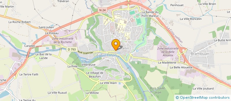 localisation de l'entreprise A FLEUR DE LYS à JOSSELIN