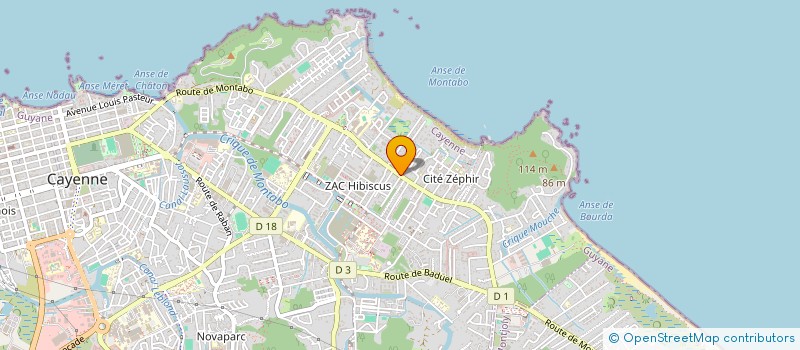 localisation de l'entreprise A FLEUR DE MOTS  CAYENNE