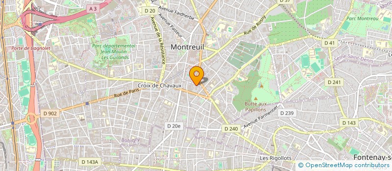localisation de l'entreprise A FLEUR DE MOTS à MONTREUIL