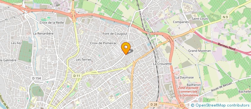localisation de l'entreprise A FLEUR DE PEAU  BEZIERS