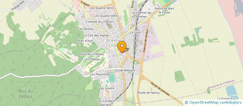localisation de l'entreprise A FLEUR DE PEAU à BRIENNE-LE-CHATEAU