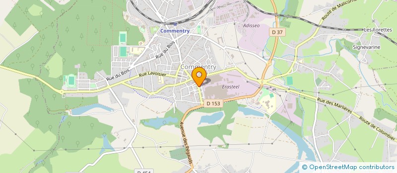localisation de l'entreprise A FLEUR DE PEAU à COMMENTRY