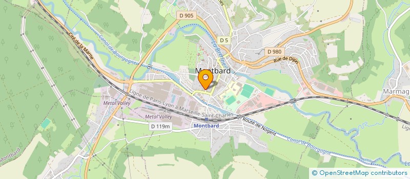 localisation de l'entreprise A FLEUR DE PEAU à MONTBARD