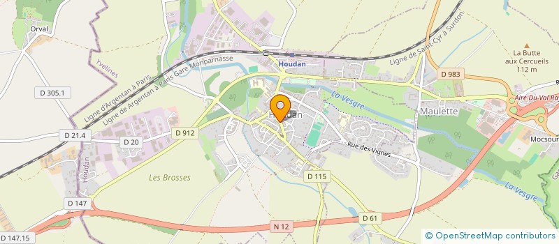 localisation de l'entreprise A FLEUR DE PEAU - LN LINGERIE  HOUDAN