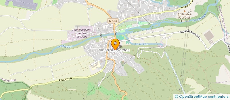 localisation de l'entreprise A FLEUR DE POT à VINON-SUR-VERDON