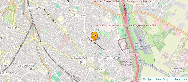 localisation de l'entreprise A FLEUR DE POT  TOULOUSE