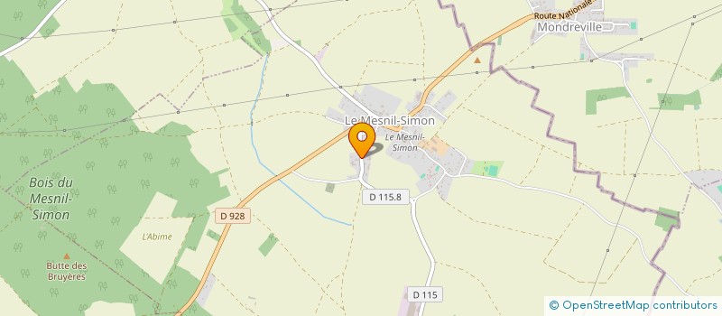 localisation de l'entreprise A FLEUR DE POT à LE MESNIL-SIMON