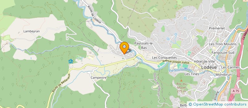 localisation de l'entreprise A FLEUR DE SON  LODEVE