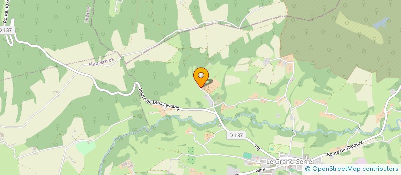 localisation de l'entreprise A FLEUR DE TERRE  LE GRAND-SERRE