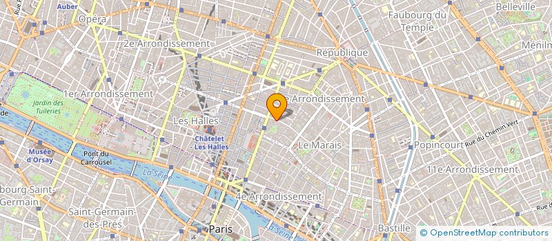 localisation de l'entreprise A FLEUR DE VERRE  PARIS