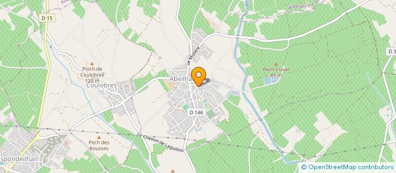 localisation de l'entreprise A FLEUR DE YOGA  ABEILHAN