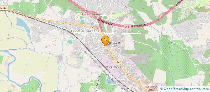 localisation de l'entreprise A FLEURS DE POT à PUGET-SUR-ARGENS