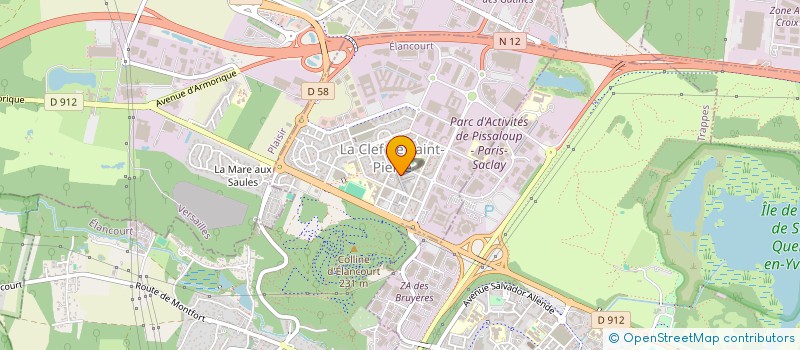 localisation de l'entreprise A FLEURS DE POTS  ELANCOURT