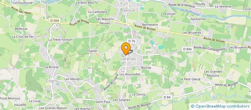 localisation de l'entreprise A FLEURS DE VIE  LACENAS