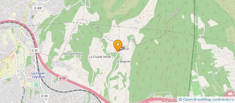 localisation de l'entreprise A FOND DERRIERE LEA  LA CIOTAT