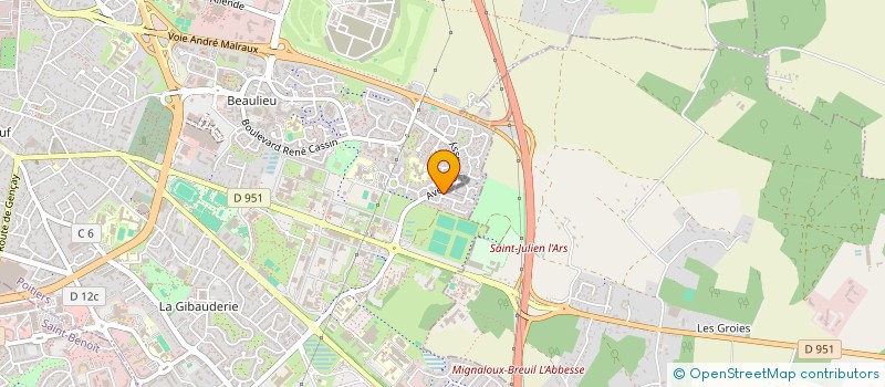 localisation de l'entreprise A FOND LES GAMELLES à POITIERS