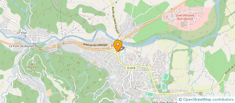 localisation de l'entreprise A FOND LES PEDALES  CERET