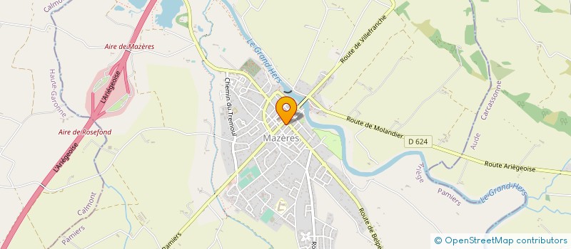 localisation de l'entreprise A. FONTES ET FILS à MAZERES