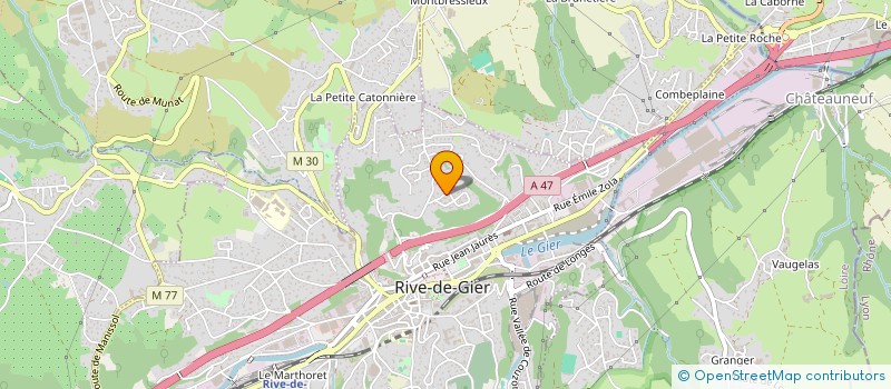 localisation de l'entreprise A FRAIS CLIM à RIVE-DE-GIER