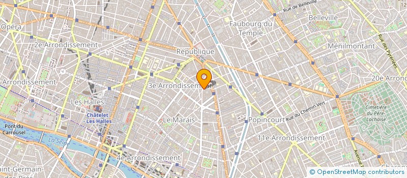localisation de l'entreprise A FRANCE DEPANNAGE à PARIS