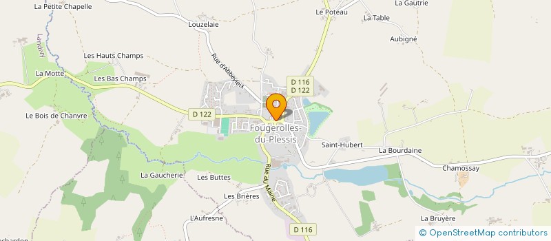 localisation de l'entreprise A.FREMONT  FOUGEROLLES-DU-PLESSIS