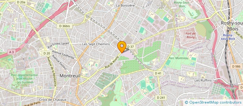localisation de l'entreprise A FRESH NET  MONTREUIL