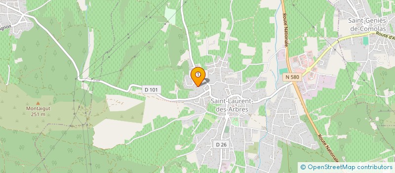 localisation de l'entreprise A-FRET 30 à SAINT-LAURENT-DES-ARBRES