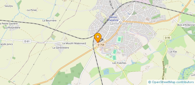 localisation de l'entreprise A'FRINUX à SAINTE-PAZANNE