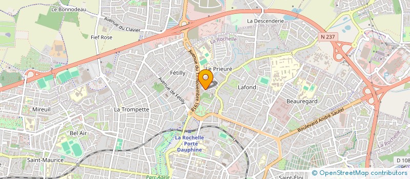 localisation de l'entreprise A+ FROID CLIM  LA ROCHELLE