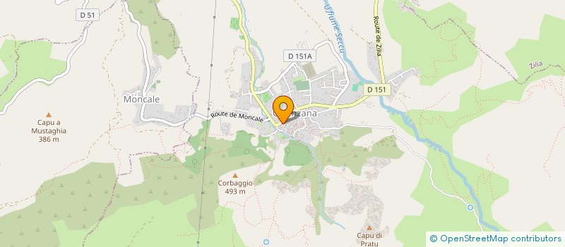 localisation de l'entreprise A FRUSTA à CALENZANA