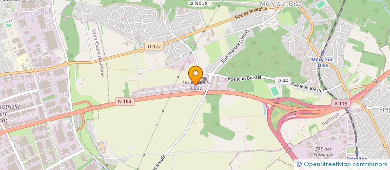 localisation de l'entreprise A G 2 S à MERY-SUR-OISE