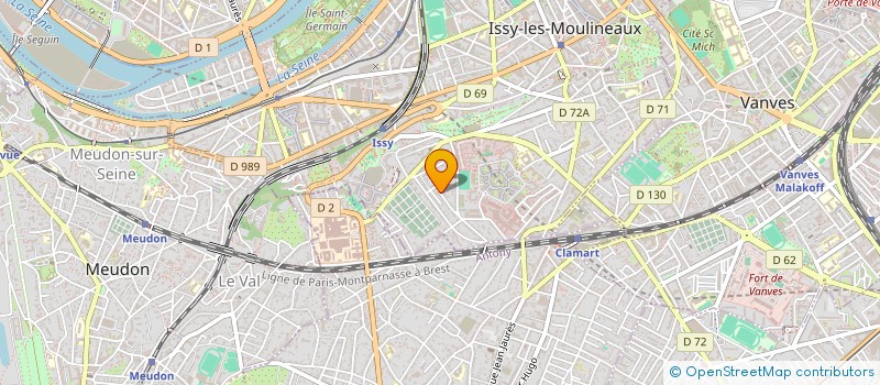 localisation de l'entreprise A.G.3. à ISSY-LES-MOULINEAUX