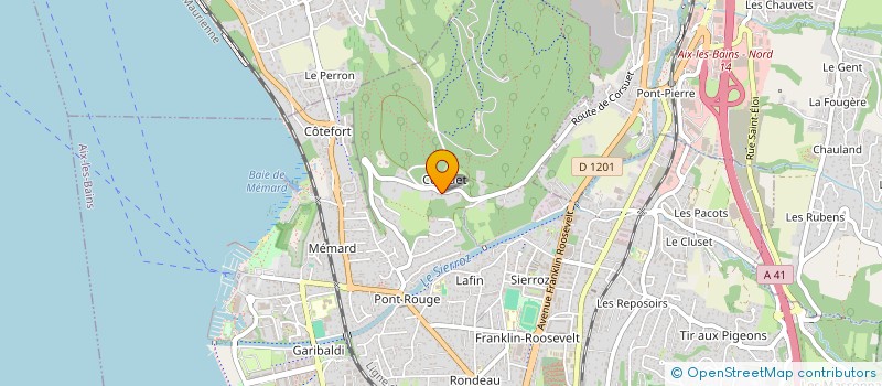 localisation de l'entreprise A.G.4.E.  AIX-LES-BAINS