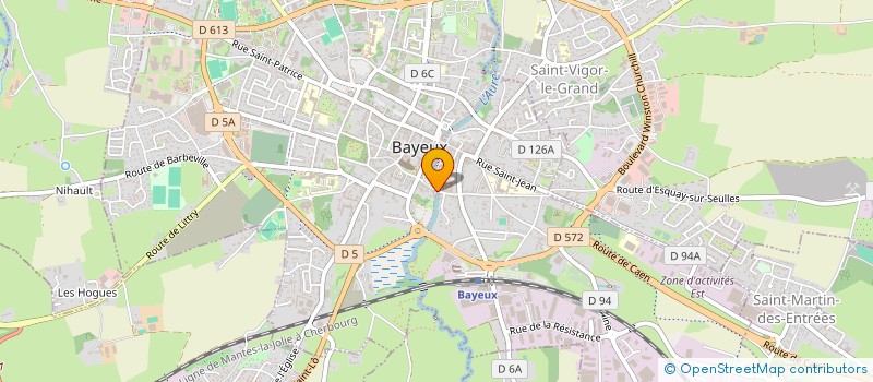 localisation de l'entreprise A&G  BAYEUX