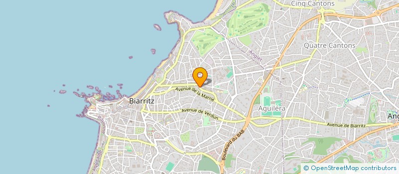 localisation de l'entreprise A&G  BIARRITZ