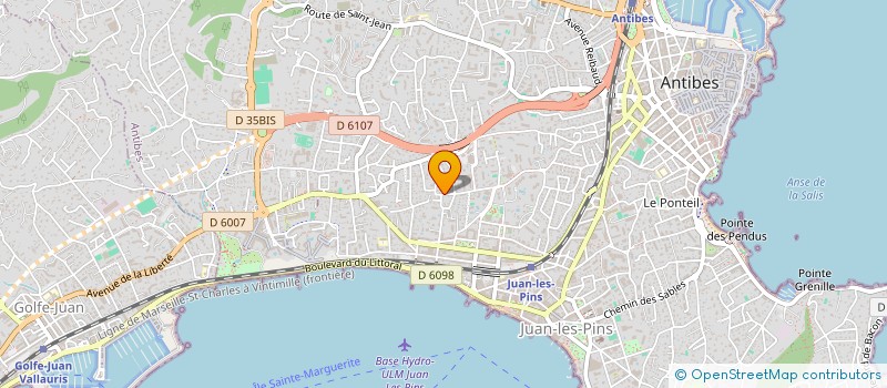 localisation de l'entreprise A.G.A INCENDIE  ANTIBES