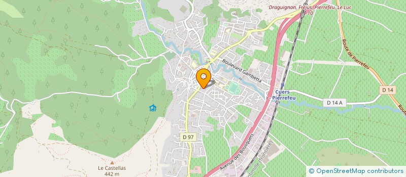 localisation de l'entreprise A.G.ASSOCIES à CUERS