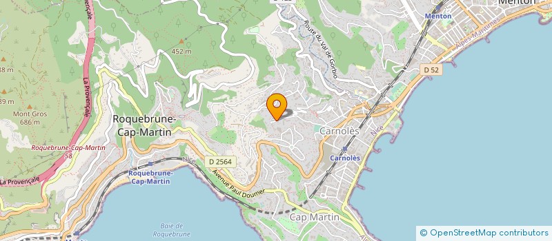 localisation de l'entreprise A G BATIMENT à ROQUEBRUNE-CAP-MARTIN