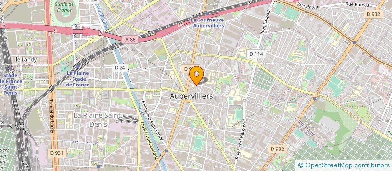 localisation de l'entreprise A.G. BUILDT  AUBERVILLIERS