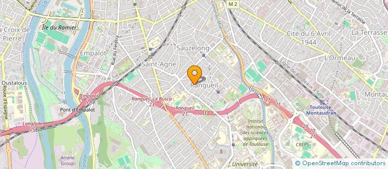 localisation de l'entreprise A.G.C. à TOULOUSE
