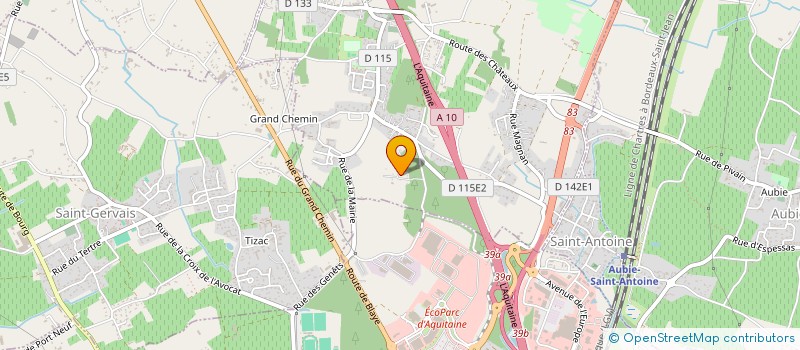 localisation de l'entreprise A G C  VIRSAC