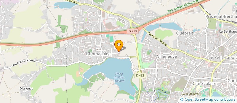 localisation de l'entreprise A.G.C.D.  SAINT-NAZAIRE