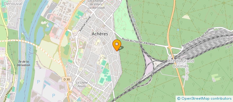localisation de l'entreprise A.G.C.L à ACHERES