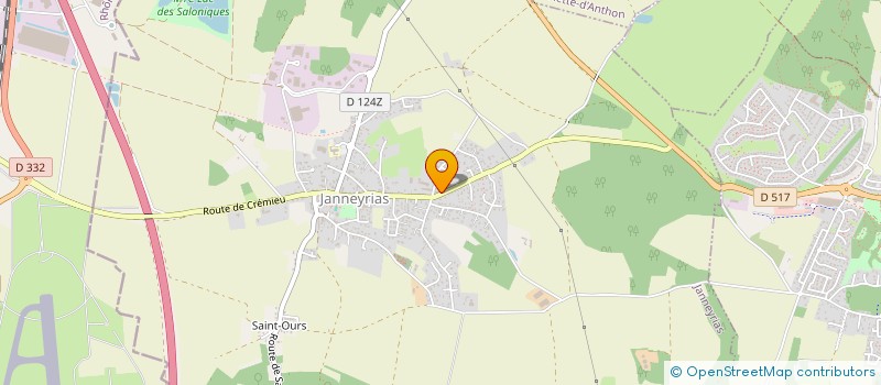 localisation de l'entreprise A.G. CHAUFFAGE  JANNEYRIAS